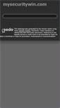 Mobile Screenshot of mysecuritywin.com